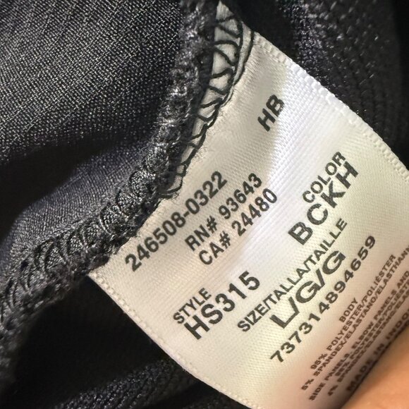 Heartsoul Womens Black Zip-Up Scrub Jacket Size Large Moisture-Wicking 4-Way Str - Picture 4 of 8